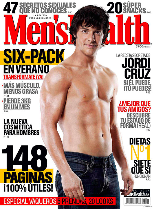 Jordi Cruz sin camiseta